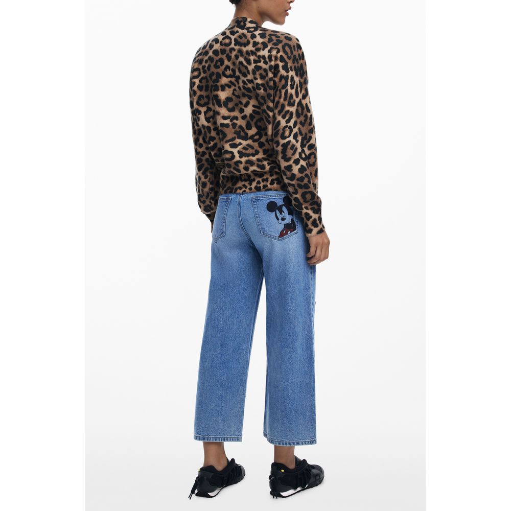 Desigual Brauner Elastan Pullover für Frauen