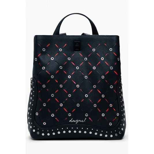 Desigual Schwarzer Polyethylen-Rucksack für Frauen