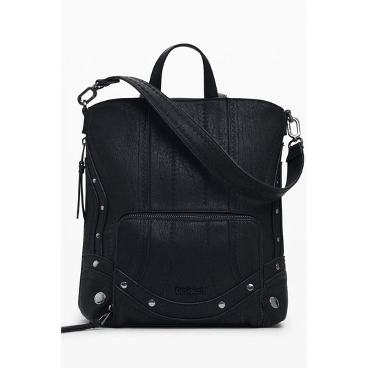 Desigual Schwarzer Polyethylen-Rucksack für Frauen