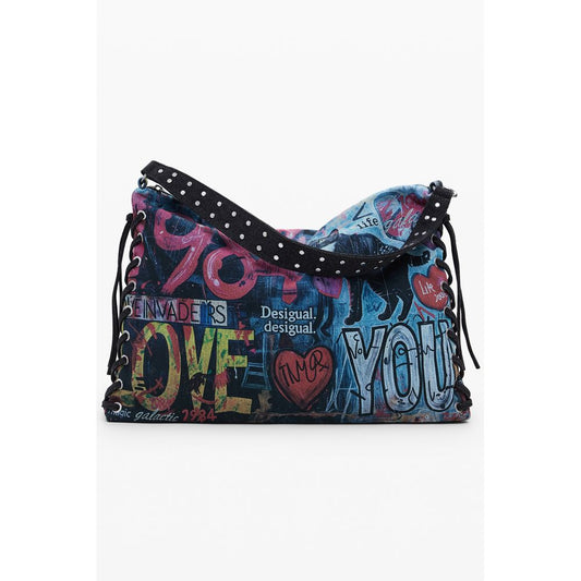 Desigual Blau Baumwolle Frauen Handtasche