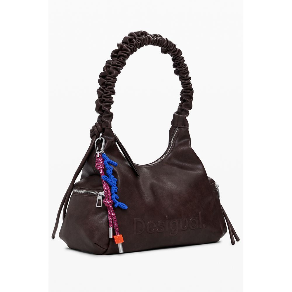 Desigual Braun Polyethylen Frauen Handtasche