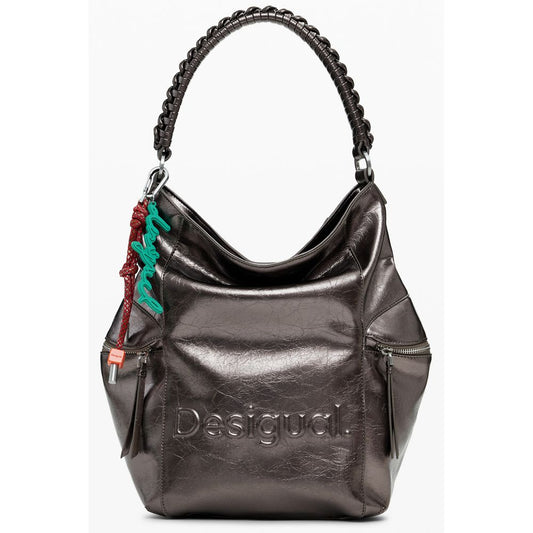 Desigual Bronze Polyethylen Frauen Rucksack