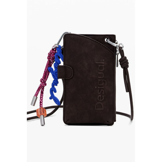 Desigual Braunes Polyethylen Portemonnaie für Frauen