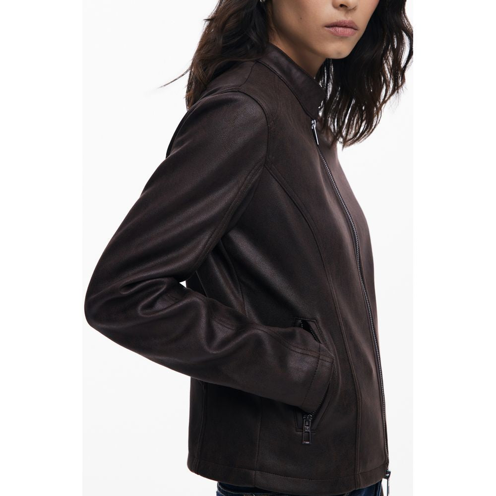 Desigual Braune Polyester Damenjacke