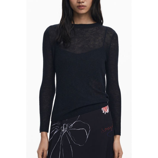 Desigual Schwarzes Polyester-Damenkleid