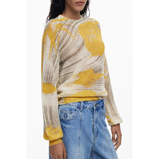 Desigual Gelber Pullover aus Wolle für Frauen