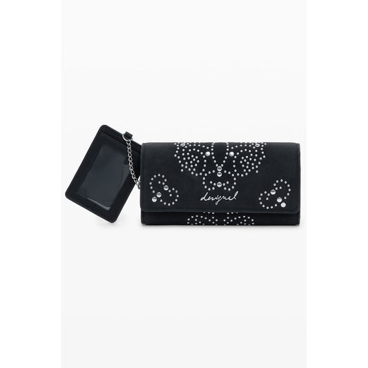 Desigual Schwarzes Polyethylen Portemonnaie für Frauen