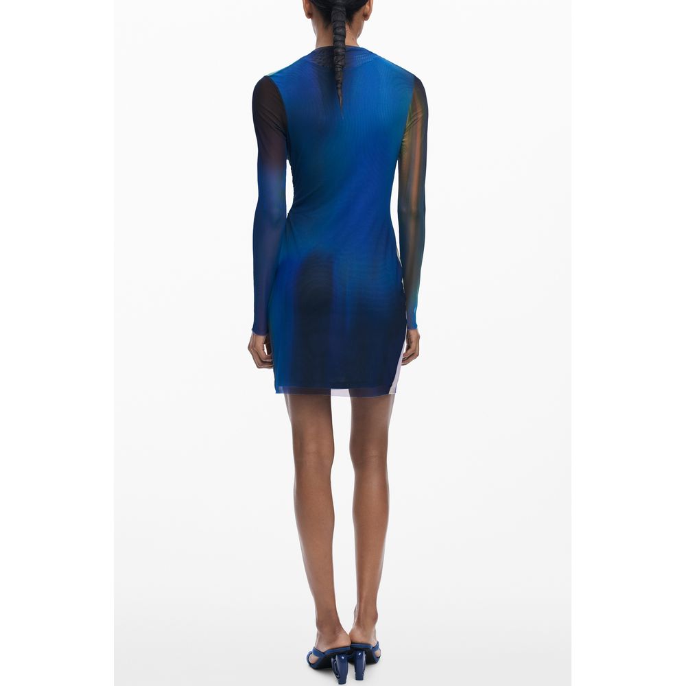 Desigual Blaues Polyester-Damenkleid