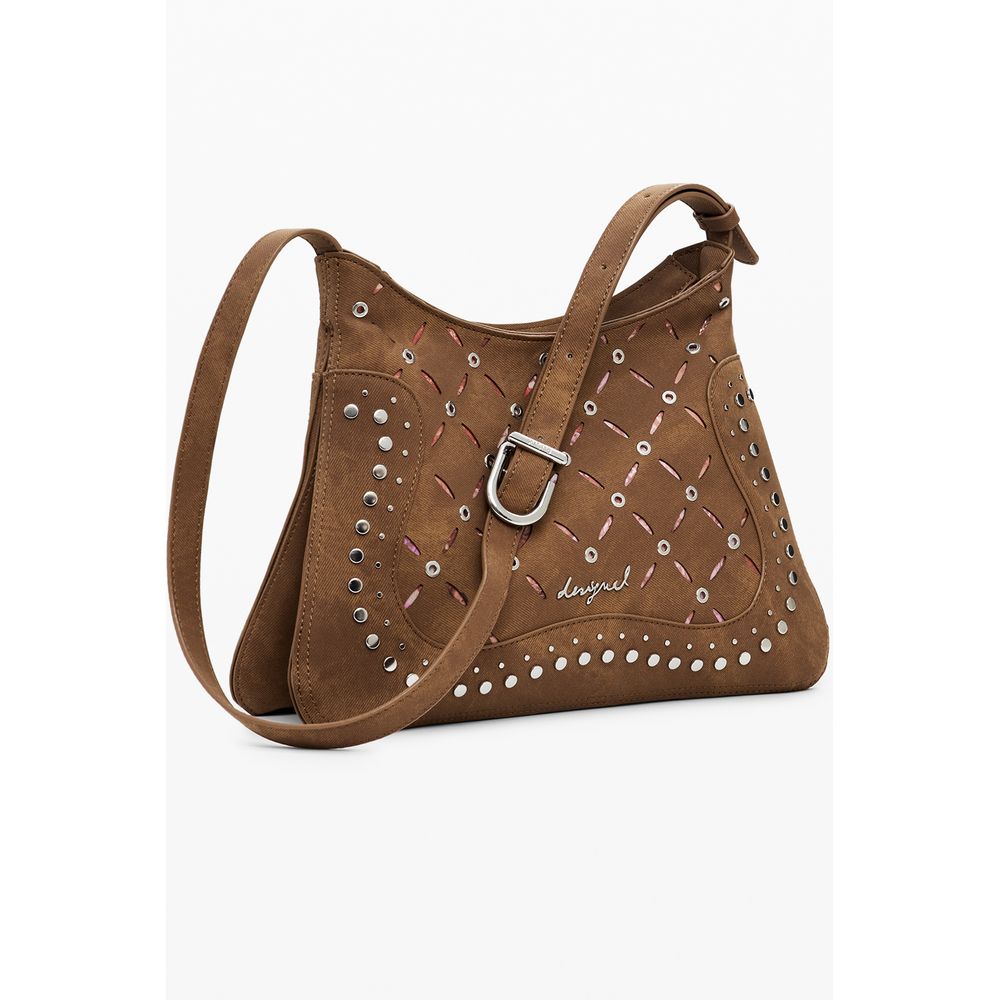 Desigual Braun Polyethylen Frauen Handtasche