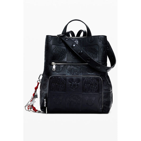 Desigual Schwarzer Polyethylen-Rucksack für Frauen