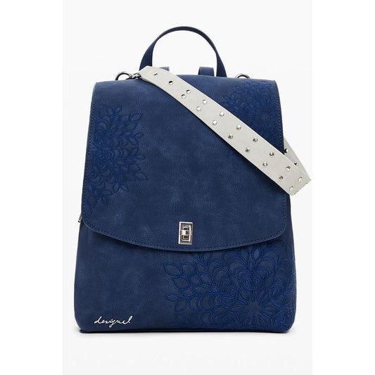 Desigual Blauer Polyethylen-Rucksack für Frauen