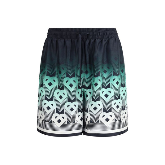 Casablanca Kurze Hose mit Monogramm und Farbverlauf