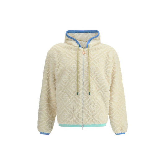 Casablanca Monogramm-Jacquard-Fleecejacke