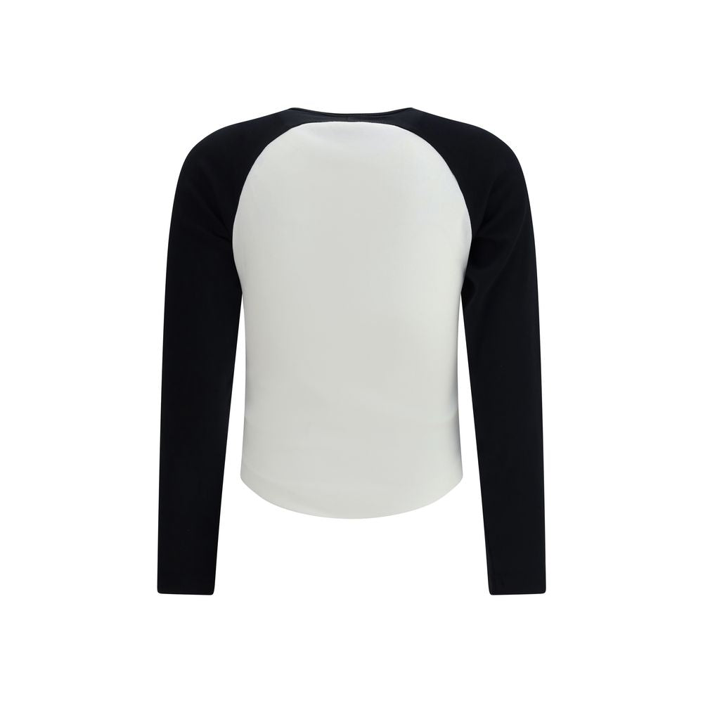 Courrèges T-Shirt mit Kreis-Kontrast