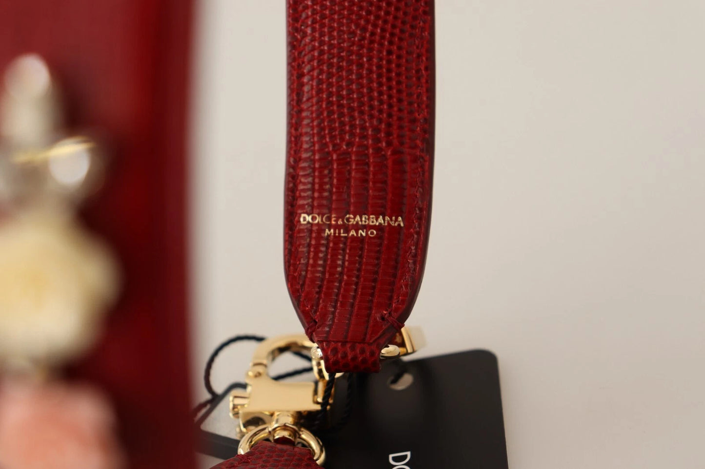 Dolce & Gabbana Floral Crystals Exotische Schulterriemen Tasche Accessoire