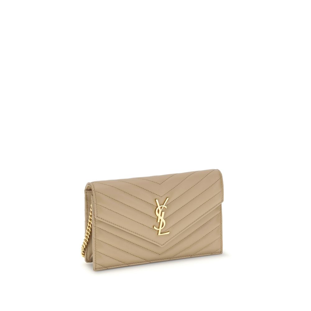 Saint Laurent Brieftasche mit Schulterriemen