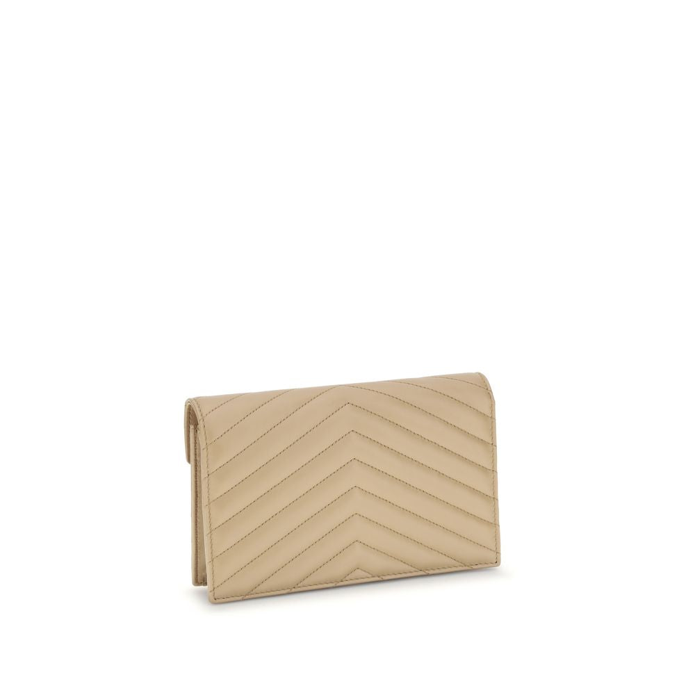 Saint Laurent Brieftasche mit Schulterriemen