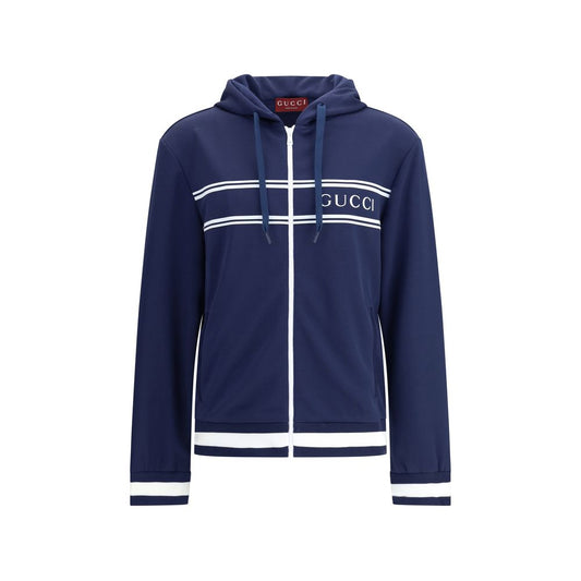 Gucci TECHNISCHE PULLOVER MIT KAPUZE UND DURCHGEHENDEM REISSVERSCHLUSS