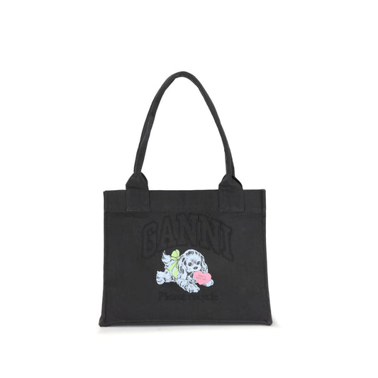 Ganni GROSSER SHOPPER MIT HUNDEDRUCK