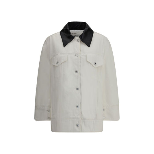 Givenchy Jeansjacke mit Lederkragen