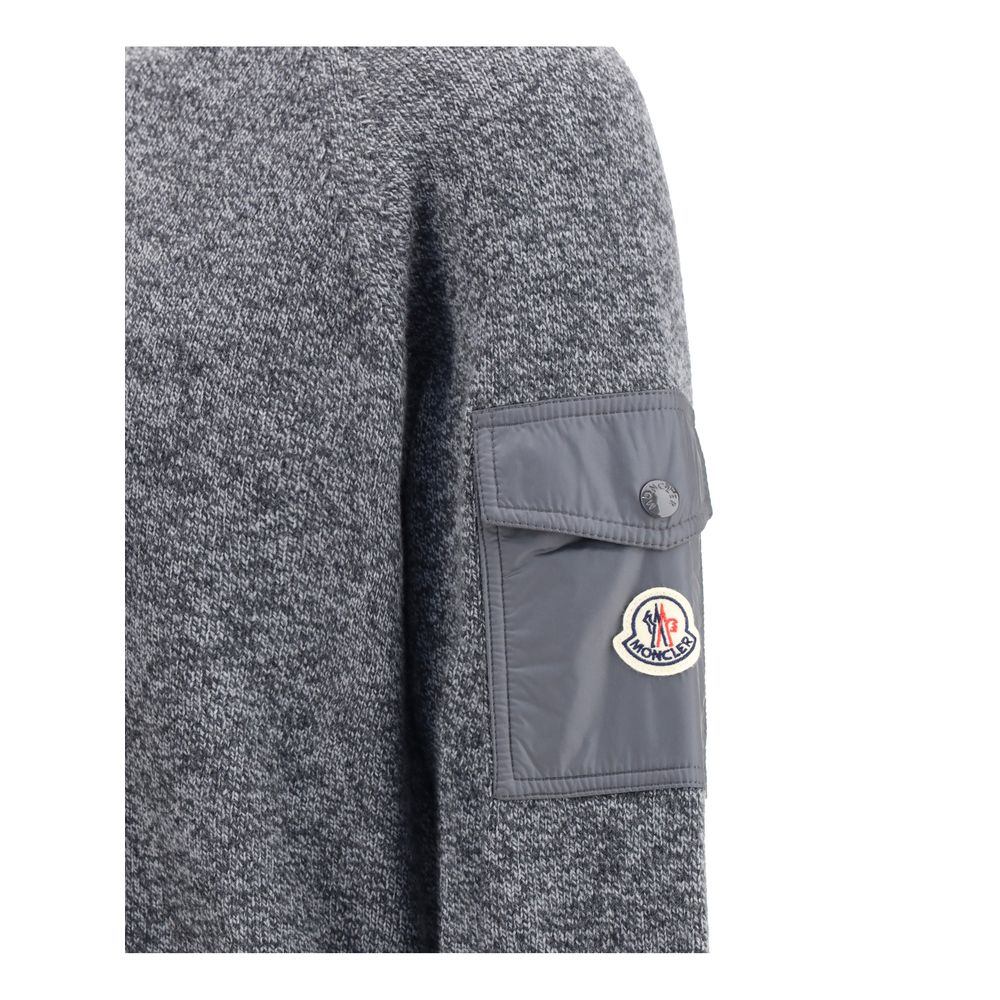Moncler Pullover aus Moulinéwolle und Kaschmir