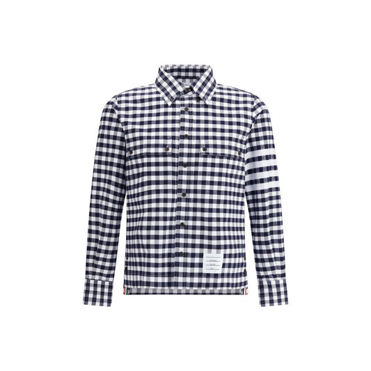 Thom Browne Hemd aus Vichy-Baumwollflanell