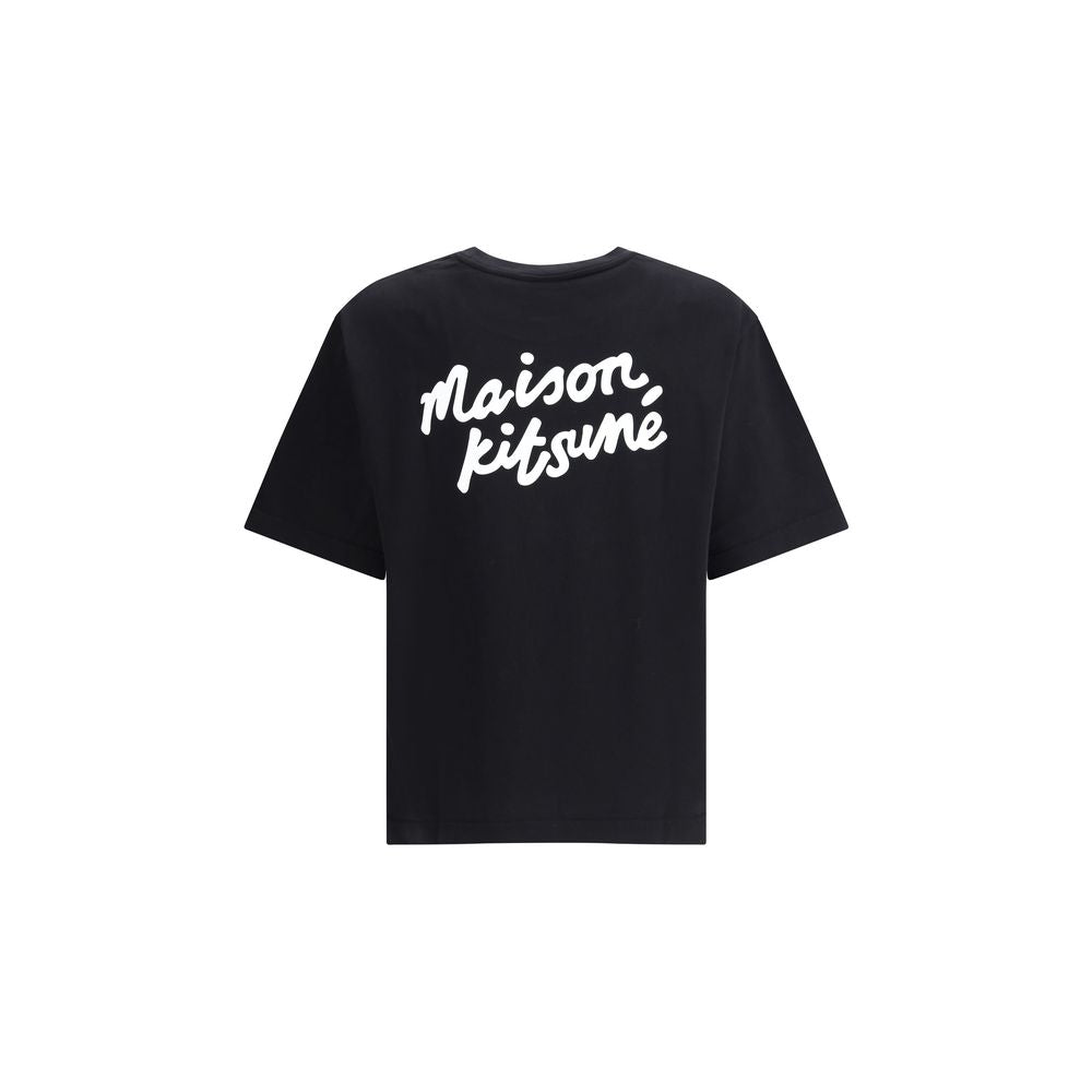 Maison Kitsuné T-Shirt mit kontrastierendem Logo