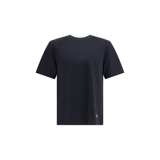 Maison Kitsuné T-Shirt aus Baumwolle mit Logoaufnäher