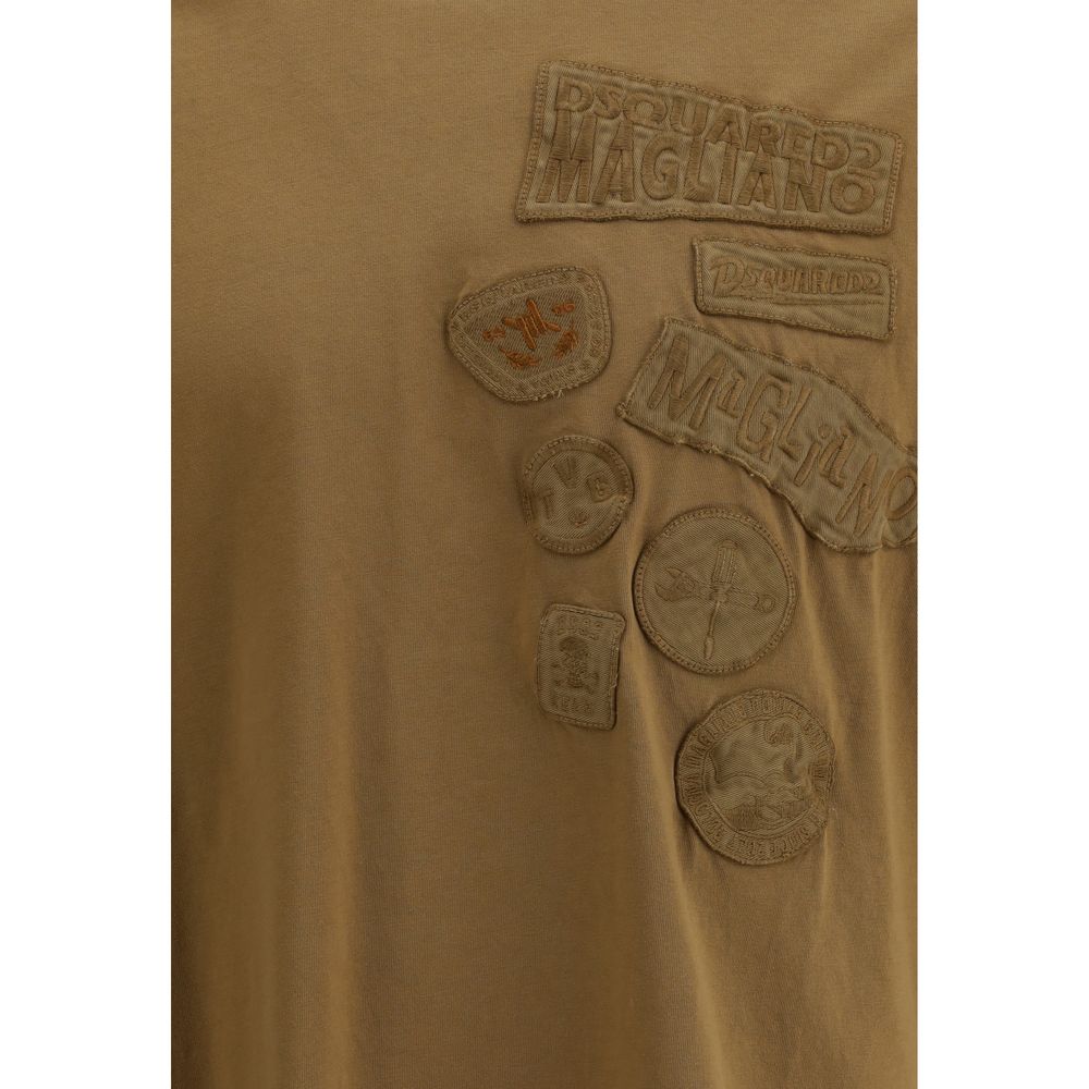 Dsquared² T-Shirt mit aufgestickten Flicken