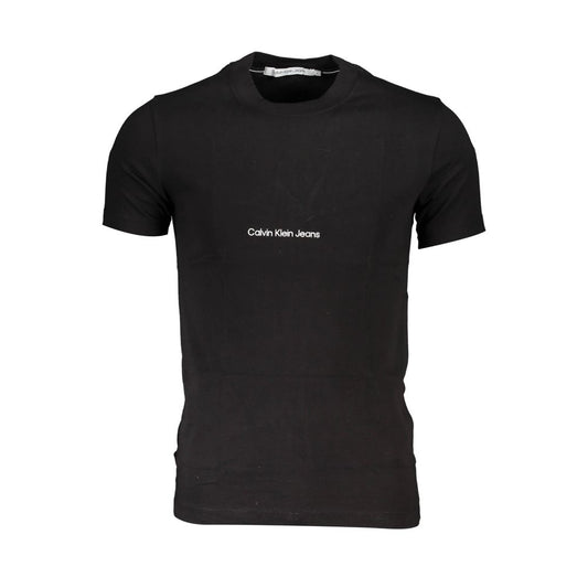 Calvin Klein Schwarzes T-Shirt aus Baumwolle