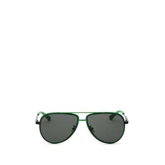 Bottega Veneta Grüne Metall-Sonnenbrille