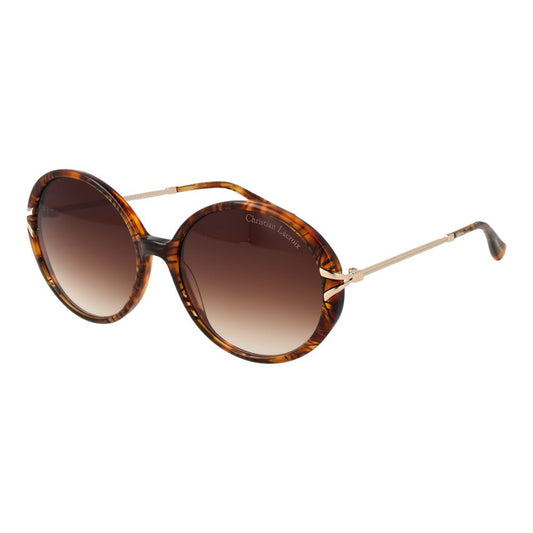 Christian Lacroix Braune Frauen Sonnenbrille