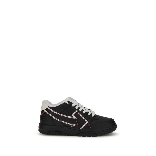 Off-White Genähte Pfeil-Sneakers